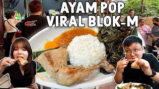 JUALAN AYAM POP DI BLOK-M,YANG MAKAN NGANTRI TIAP HARI PADAHAL CUMA 1 MENU!