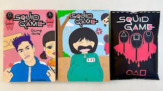 [paper diy] SQUID GAME PAPER PLAY GAME BOOK AND BLIND BAG unboxing! | asmr