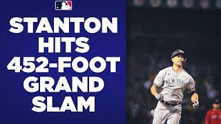 GO-AHEAD GRAND SLAM! Giancarlo Stanton DEMOLISHES a grand slam to put the Yankees ahead of Boston!