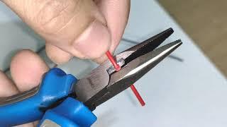 How to strip off a wire using a pliers |Circuitry lesson
