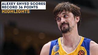 Alexey Shved scores Euroleague record 36 points (8 threes) [khimkibasketTV]