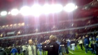 Pitch invasion part 2 at the Madjeski; Reading FC