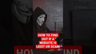 How To Spot A Legit Or Scam Website. #shorts #legitwebsite #scamwebsitefinder #habibeducate #viral