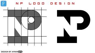 NP Logo Design In Pixellab | How To NP Design Logo In Pixellab | Aman GFX