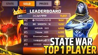 State War Top 1 Player  | Solo Rank Push Tips And Tricks