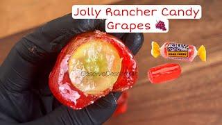 Jolly Rancher Candy Grapes!  How Many Layers? #viral #trending #youtube #how #candy #diy #asmr
