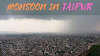 Monsoon in Jaipur | Jaipur Rain | Nahargarh Fort and Isarlat Sargasooli View