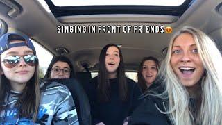 Singing in front of friends and family priceless reactions