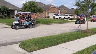 Golf Cart Parade in The Village on Memorial Day