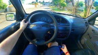 2008 FORD COURIER (1.6/107HP) POV TEST DRIVE 4K / WORK TRUCK / OFF ROAD DRIVING