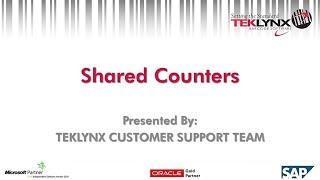 How to Use Shared Counters in CODESOFT