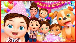 Happy Birthday to You! and Nursery Rhymes  Kids Song | Banana Cartoon #nurseryrhymes #babyshark