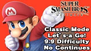 Super Smash Bros. Ultimate (Classic Mode 9.9 Intensity No Continues | Mario)