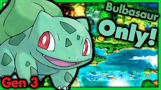 Can I Beat Pokemon Emerald with ONLY Bulbasaur?  Pokemon Challenges