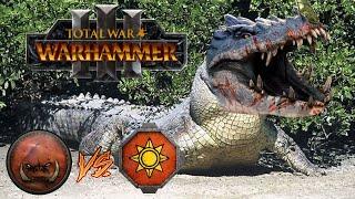 Nakai & His Pet SALAMANDERS | Lizardmen vs Greenskins - Total War Warhammer 3