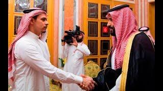 Saudi King and Crown Prince meet Jamal Khashoggi's son