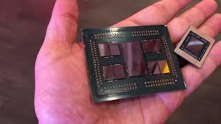 AMD’s Threadripper 3990X in hand