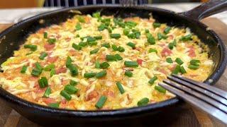Беру 1 КАБАЧОК и 3 ЯЙЦА! Готовлю ВКУСНЕЙШИЙ завтрак за 10 минут! Оторваться НЕВОЗМОЖНО.