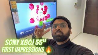 Sony X80J 55” 4k hdr model first impressions + sound test 