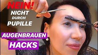 LIFE HACKS FÜR PERFEKTE AUGENBRAUEN | formen, zupfen, schneiden , schminken | NATALI NORDBEAUTY