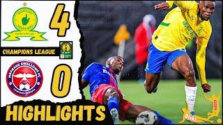 Mamelodi Sundowns vs Mbabane Swallows Goals Extended Highlights| CAF Champions League 2024/25