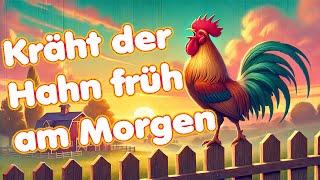 Kräht der Hahn früh am Morgen | Geburtstagslied mit Text zum Mitsingen