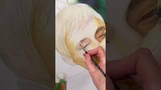 Портрет акварелью. Часть 1. # портрет #акварель #свадьба #art #watercolour #portrait