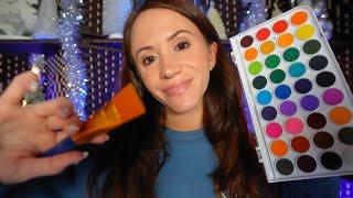 ASMR Painting Your Face  (face brushing, close to face personal attention)