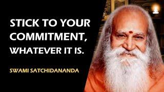 Without COMMITMENT in Life We Can Never Grow | Swami Satchidananda