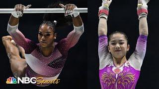 Shilese Jones snags silver behind defending World Champ on bars | NBC Sports