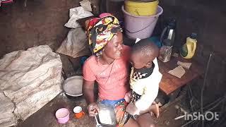 Difficult life of a poor village mother and son but full of hope that future will change