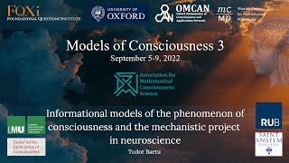 Tudor Baetu - Informational models of the phenomenon of consciousness and the mechanistic project