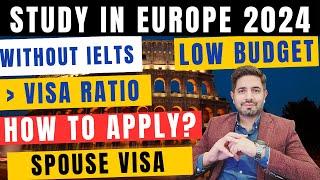 Study in Europe without IELTS 2024 | Schengen Study VISA for Pakistani | Low Cost Study Abroad