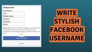 [2023] How To Create Stylish Name On Facebook?