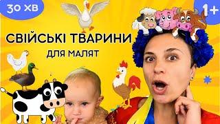  Тварини на фермі - навчальне відео для дітей українською 
