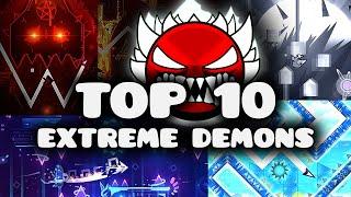 TOP 10 Most Difficult Extreme Demons in 2024 - Geometry Dash 2.2