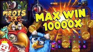 WORLD'S FIRST PIROTS 3 MAX WIN!  NEW ELK STUDIOS SLOT!