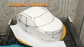 pastel figura de carro #cakefigura de carro #pastelcarro #figuracarro