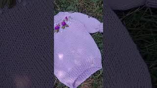 Бузковий светрик із #alize baby wool, соковитий та ніжний #українавяже