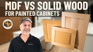 MDF vs Solid Wood for Painted Cabinets | RTA Cabinet Options