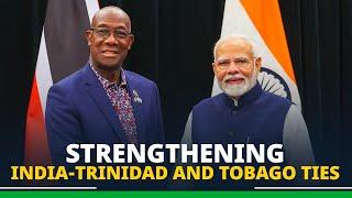 PM Modi holds bilateral meeting with PM Keith Rowley of Trinidad and Tobago