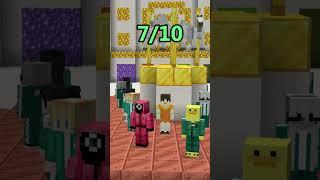 Minecraft: Which Squid Game Build is the best?  (Mingle) #Shorts