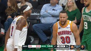 Steph Curry was so hyped and dancing after Buddy Hield dagger 3 vs Celtics 