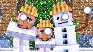 Snowman & Villager Life: FULL ANIMATION - Minecraft Animation