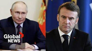 Putin addresses Macron nuclear proposal: Remember "how it ended" when Napoleon took on Russia