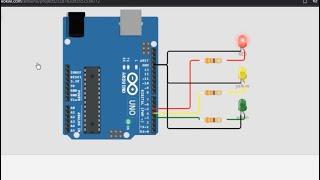 Simple Arduino Traffic Lights Simulator Wiring & Coding w/ Wokwi Web Based Virtual Arduino Simulator