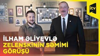 Prezident İlham Əliyev Moldovada Ukrayna prezidenti Volodimir Zelenski ilə görüşüb