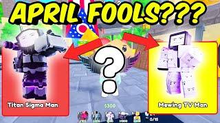 TROLL April Fools Event in Toilet Tower Defense April Fools Event #roblox