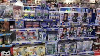 Toy story 4 toys at Toys R Us and Lego store 