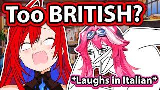 Raora Can't Stop Laughing at Elizabeth British Moment 【Hololive EN】